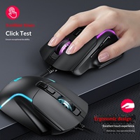 Ratón para Juegos con Cable T-WOLF G540, 7 Botones, Sensor PixArt 7040, Programación de Macros PUBG, Retroiluminación RGB Colorida, Rendimiento Competitivo