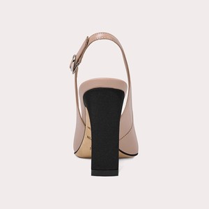 Sandales à <span class=keywords><strong>talon</strong></span> épais et bride cheville pour femme, avec détails en perles et blocs de couleur, idéales pour l'été, disponibles en petites tailles - Product Image 4