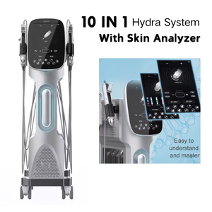 Appareil de beauté professionnel 9-en-1 à bulles d'hydrogène et d'oxygène pour hydrofacial, dermabrasion à l'eau, nettoyage en profondeur et rajeunissement de la peau - Product Image 1