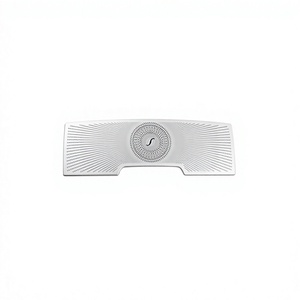 FOR Mercedes-Benz Vanity <b>Mirror</b> Speaker Cover Rectangular Stainless Steel Modern Design For C200L E-Class GLC260L E300L - Product Image 2