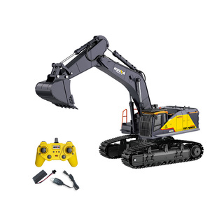 LEHOO Huina <span class=keywords><strong>1592</strong></span> 1/14 22CH RC Excavator Modèle en alliage plastique Excavator Toy Truck Engineering Vehicles RC Car - Product Image 4