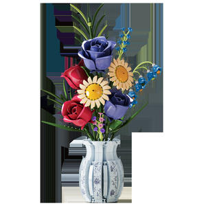 Meiji 13067 Blocs de construction en porcelaine bleue et blanche pour filles de 8 à 13 ans, ornement de bureau, cadeau, plus de 800 pièces, jouet d'assemblage - Product Image 5