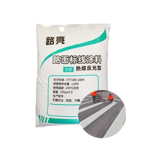 China Manufactures Of Thermoplastic High Reflective White And Yellow Highway Road Paint Coating For Traffic Work Deceleration