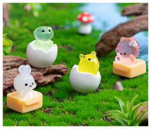 Figurines 3D DIY, accessoires, mouton, poulet, <span class=keywords><strong>lapin</strong></span>, crocodile, animaux en résine lumineux, ornements, jouet surprise pour enfants - Product Image 5