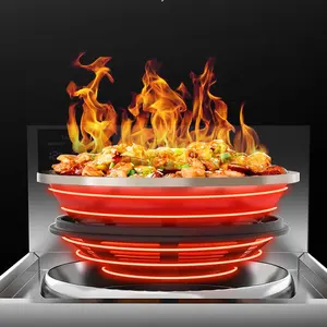 Commercial Restaurant Kitchen Equipment High Power Electric Induction Cooking Stove With Wok