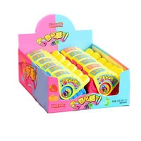 Sifflet de bonbon en forme de ceinture arc-en-ciel, bonbons acidulés, ruban de bonbons gélifiés, vente en gros