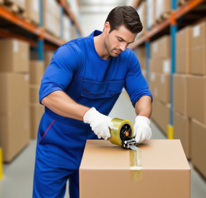 Trong suốt màu vàng duy nhất hai mặt dính không thấm nước lớn CuộN Acrylic <span class=keywords><strong>Bopp</strong></span> hộp niêm phong băng để đóng gói và vận chuyển - Product Image 6