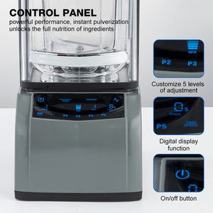 <span class=keywords><strong>Bon</strong></span> prix Robot <span class=keywords><strong>de</strong></span> cuisine certifié NSF pour café <span class=keywords><strong>de</strong></span> cuisine 1.5L 2L 2200W Mélangeur commercial insonorisé à usage intensif avec couvercles - Product Image 3