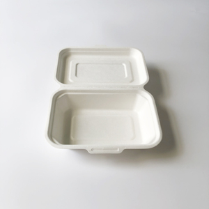 450ml bã mía container cho lạnh và nóng thực phẩm phân hủy sinh học Bộ đồ ăn vỏ sò - Product Image 2