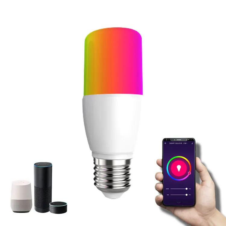 7W LED Smart Light Bulb Multicolor Dimmable WiFi LED Light Bulb Tuya Wireless Remote Control