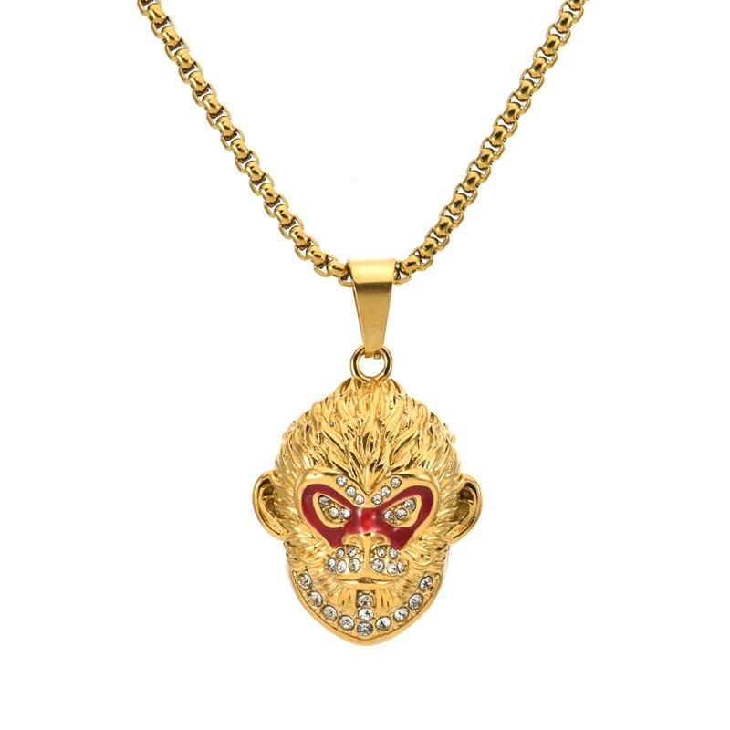 จี้เดี่ยวสีแดงทองไม่มีโซ่