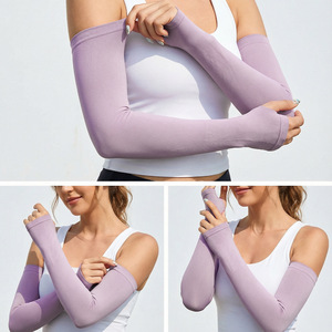 Seamless Sun Protection Sleeves 17cm Small Arm Circumference Upf 50 For Outdoor Activities - Product Image 5