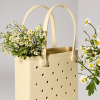 Sac de plage grand format en EVA durable 10,8x8,6x2,95 pouces, avec logo personnalisé, imperméable, sac à main tendance pour femme, vente directe usine