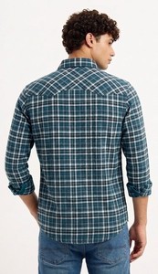 Camisa Oxford a Cuadros de Algodón para Hombre, Corte Slim, Manga Larga, Formal, Calidad de Exportación, Proveedor Mayorista - Product Image 3