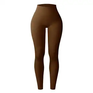 Leggings femininas sem costura, leggings longas de látex para levantamento de bunda, couro de malha sem costura para adolescentes, ideal para academia, 2023