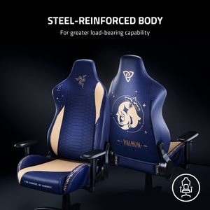 Original <span class=keywords><strong>Razer</strong></span> <span class=keywords><strong>Iskur</strong></span> azul Beige giratorio elevador moldeado espuma Gaming Silla de cuero de lujo dibujos animados ergonómico Gaming sillas Cadeira - Product Image 4