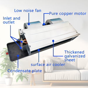 Unité de ventilo-convecteur DC avec pompe à chaleur air-eau <span class=keywords><strong>cacher</strong></span> le moteur de composant clé de ventilateur de chauffage et de refroidissement au plafond - Product Image 3
