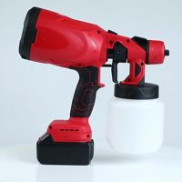 Pistola de Pintura Eléctrica Recargable y Duradera, Multi-Ajustable, Herramienta Eléctrica para Tareas de Renovación de Interiores