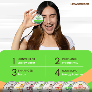 Lifeworth Kafein Enerji Tozu |   Yetişkinler için Nootropik Odaklanma ve Hızlı Enerji Çözümü Desteği - Product Image 5