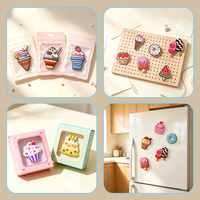 Imanes de PVC para Refrigerador con Diseño de Postres Estilo Ins, Dulces Vibrantes en 3D, Decoración Creativa para Tablero de Notas, Adornos Magnéticos