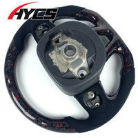 Volant de course en fibre de carbone forgée et daim pour Dodge Charger Challenger Durango SRT Hellcat Jeep Grand Cherokee