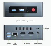 Beelink-Mini PC para juegos, ordenador portátil de 8G, 256G, 64 bits, Wins10, Ubuntu, GK35, Intel J3455