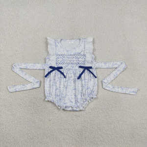 Ropa Ecológica para Bebés Recién Nacidos, Rompers con Flores Coloridas y Mangas Cortas con Volantes - Product Image 5