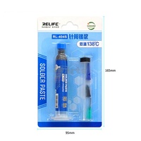 Pâte à souder sans plomb IParts Relife RL-404S, faible température 138°C, liquide d'étain 10CC, flux de soudure BGA