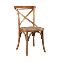Chaise de salle à manger en chêne massif de style américain, design vintage français, sans accoudoirs, économique, pour la maison, mobilier chinois