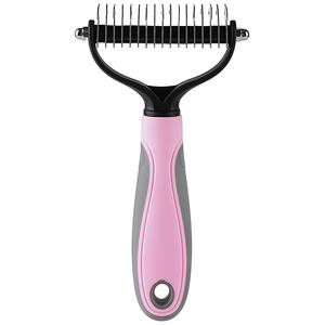 Brosse à peigne double face en acier inoxydable pour animaux de compagnie, couteau à nœuds pour animaux de compagnie, râteau à couteau, produits de toilettage pour chats, <span class=keywords><strong>coupe</strong></span>-nœuds pour fourrure de <span class=keywords><strong>chat</strong></span> - Product Image 6