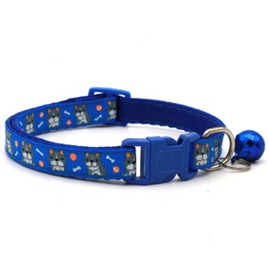 <span class=keywords><strong>Chiot</strong></span> mignon Imprimer Réglable Nylon Courroie Collier Pour <span class=keywords><strong>Chiot</strong></span> Collier Pour Chats Collier Pour Chats Collier Avec Cloche Colar - Product Image 5