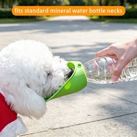 Bouteille d'eau portable pliable en silicone de qualité alimentaire pour chien, gamelle de voyage pour animaux, distributeur d'eau extérieur anti-fuite, sans BPA