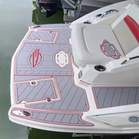 Tapis de pont en EVA imitation teck pour plateforme de bain et cockpit de bateau 2010 Chaparral Sunesta 264, style SeaDek MarineMat Gatorstep, auto-adhésif