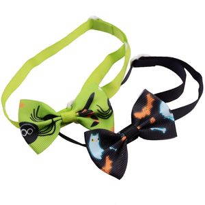 Fabricant de noeuds papillon réglable pour chien Halloween collier de noeud papillon citrouille fantôme pour chiens - Product Image 4