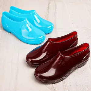 Knöchel sandalen Slipper Regens tiefel PVC Wasserdicht strap azier fähig Anti Slippery Classic Damen Regens tiefel