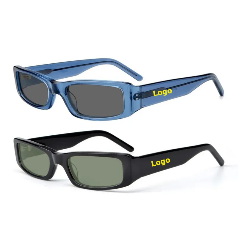 Lmamba 1169S New Vogue Small Frame Brand Vintage Retro Sun Glasses Men High Quality Polarized Custom Acetate Sunglasses