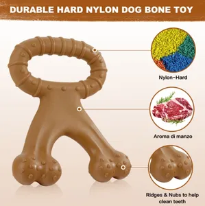 Hot Selling New Nylon Durable Dog Chew Toy Chewable Beef And Bacon Flavor Dog Toy