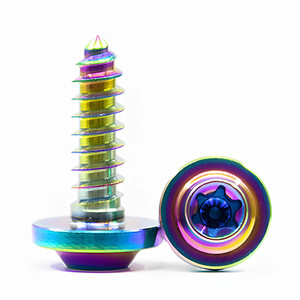 Vis autotaraudeuses GR5 à tête Torx en titane coloré, système de mesure métrique, taille de taraud 5 mm, tête spéciale, directement de l'usine - Product Image 6