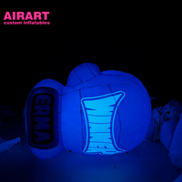 Boxe Kickboxing MMA Fighting Training Activité Gants de boxe gonflables Ballon avec lumière LED
