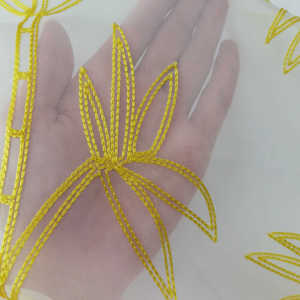 Tela de cortina bordada de hilo de cadena Base <span class=keywords><strong>Granada</strong></span> de gasa con diseños modernos, 100% poliéster, transpirable, gran oferta, personalizable - Product Image 5