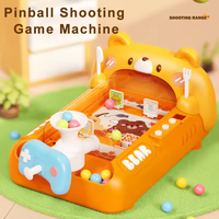 Lustige Familie Desktop-Spiele niedlichen Cartoon benutzer definierte Mini Flipper Shooting Spiel automat Kunststoff Lernspiel zeug für Kinder