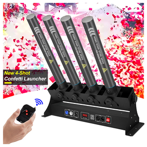 SHTX Canon à <span class=keywords><strong>confettis</strong></span> télécommandé à 4 têtes pour soirées discothèques <span class=keywords><strong>lanceur</strong></span> <span class=keywords><strong>de</strong></span> <span class=keywords><strong>confettis</strong></span> électrique à 4 trous - Product Image 1