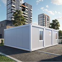Kit de structure rectangulaire respirante en panneaux sandwich d'acier, épaisseur standard, pour maison préfabriquée moderne, villa, hôtel, conteneur préfabriqué 1