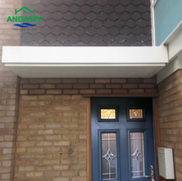Auvent de fenêtre en aluminium, auvent de pluie, auvent rétractable personnalisé, imperméable, installation facile pour balcon, jardin extérieur