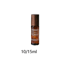 Flacon roll-on en verre mat dégradé ambre écologique, rechargeable, applicateur d'huiles essentielles, bouchon en verre ergonomique, pour voyage et maison