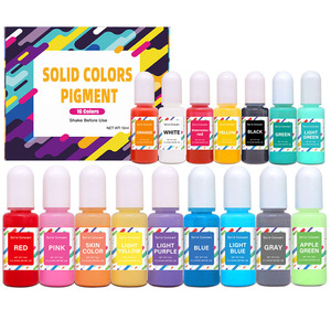 YS 16 couleurs Makaron couleur unie résine Pigment liquide colorant colorant bricolage résine époxy moule Pigment colorant bijoux fabrication fournitures - Product Image 3