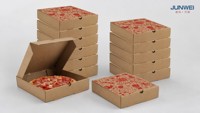 Boîtes à pizza en gros, résistantes à la graisse, en carton ondulé, pour restaurants italiens