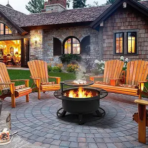 Barbecue d'extérieur, poêle à charbon de bois pour la cuisson et le thé