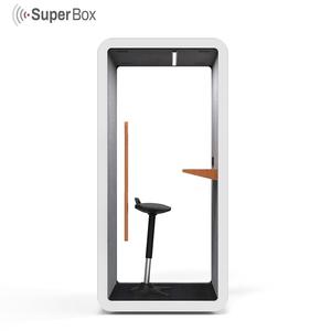 Cabina de Oficina Insonorizada, Moderna, Acústica, con Curva Suave y Sofá para la Colaboración en Equipo - Product Image 3