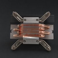 4HW-12B-9YNDG3  Refroidisseur de processeur en cuivre et aluminium avec caloducs